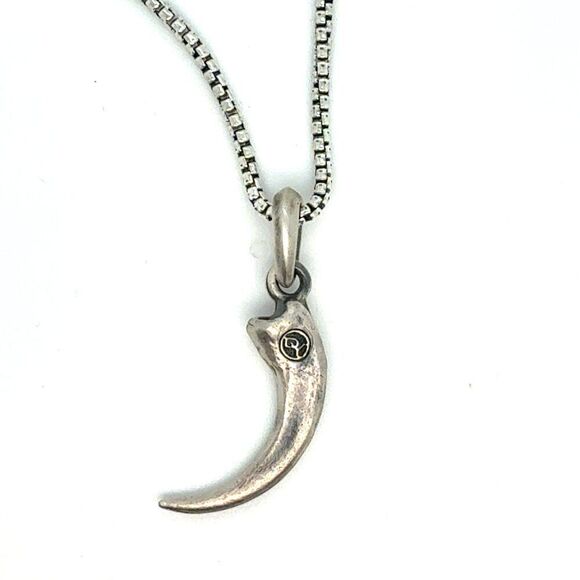 David Yurman Jewelry - David Yurman Hounds Tooth Chain Necklace 18" Sterling Silver Estate DY584